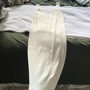 Elegant Cream Midi Dress